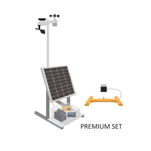 BeeConn Premium Set Везна за кошер със соларна система и метео станция