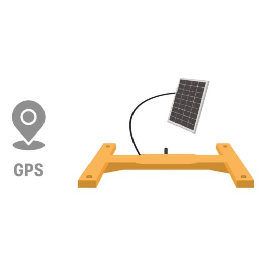 BeeConn Lite GPS Везна за кошер със соларен панел и GPS (SMS мониторинг)