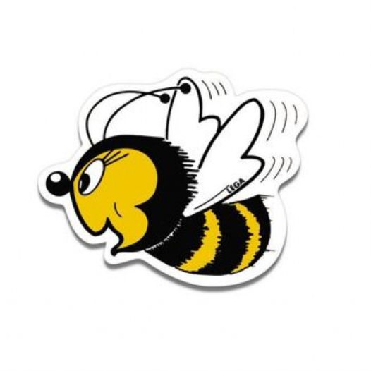 Самозалепващ етикет Happy Bee - 7см х 9см